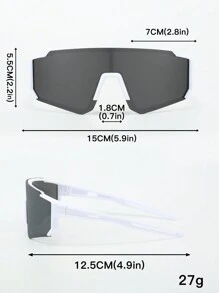 2 chiếc kính mát thời trang thể thao đạp xe Y2k quấn quanh bằng nhựa cho nam thích hợp để đeo hàng ngày, chụp ảnh, mua sắm, đạp xe, trượt tuyết, v.v. Phụ kiện kính râm đi đường, phụ kiện đi biển cho trường học - Nhiều màu - Xem 5