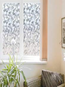 Window Privacy Film, 3D Decorative Stained Glass Window Film, Static Cling Door Window Covering Removable Window Sticker Window Vinyl, Sun Blocking Glue Free, Crystal Icicles - White - View 8