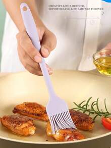 1入組有大有小刷頭的矽膠油刷,適用於廚房烹飪、烘焙工具,燒烤 - 綠色 - 查看 7