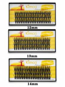 KIMCCI 60 Cluster Weiche Und Seidige 50d Schwarz Aufkleb-false Wimpern Für Augen Dekoration, Dicke 0,07, Locke C/d/dd, Länge 6-15 Mm