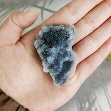 天然水晶石英閃鋅礦礦石原石怪石裝飾品能量石英寶石禮品魚缸裝飾療癒靈氣禮品 - Random - 查看 5