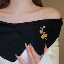 1枚18k鍍金鈦鋯、淡水珍珠和銀杏葉設計的胸針 - 獨特時尚的珠寶配件,適合女性的日常穿著,節慶禮物 - 彩色 - 查看 7