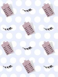 5對假睫毛,仿真長而濃密,c型彎曲,輕巧而增長,適合女性 - 眼尾拉長款 - 查看 5