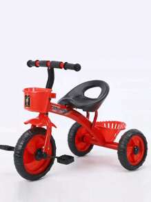 Triciclo para Niños 2 a 4 años con Canasto Altura - Rojo - Ver 1