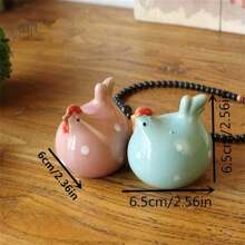 4 pièces/Set Mini poules en céramique, animaux décoratifs pour la maison, cadeaux