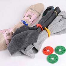 10 PCS Sock Clips Sock Holder Rings Sock Organizers Sorters Locks Clips Clothes Pegs 5 Colors Mix - Multicolor - View 5