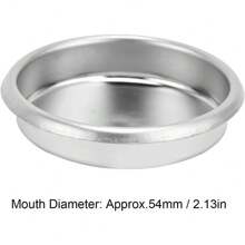 Coffee Machine Accessories, 54mm Coffee Machine Stainless Steel Backflush Insert Metal Blind Filter For Breville Sage8 Series - Silver - View 4