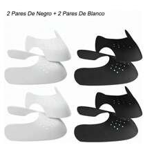 8 Sneaker Shields Antiarruga Protectores De Tenis Y Zapatos - Negro - Ver 1