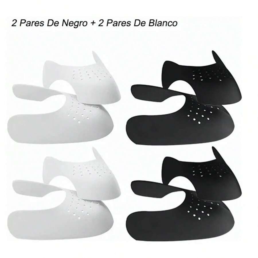 8 Sneaker Shields Antiarruga Protectores De Tenis Y Zapatos - Negro - Ver 1