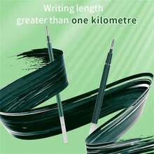 WUQIANNIAN [wqn] 凝膠筆：黑、紅、綠和紫色墨水。書寫順暢,墨水持久,0.7mm筆尖,設有金屬夾,適用於學校和辦公室用品。 - 綠色 - 查看 4