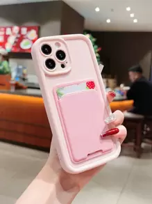 Card Slot Anti-Fall Phone Case Applicable For Apple 14 Pro - Multicolor - View 2