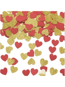 1入組情人節派對裝飾心型紙屑 - 彩色 - 查看 1