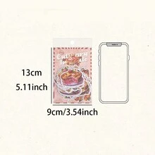 YANJI 30入/包杯子蛋糕主題貼紙,diy裝飾,創意材料,用於手機電腦的裝飾配件 - 綠色 - 查看 10