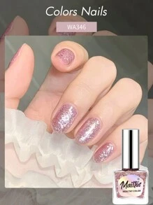 12毫升,去除式指甲油,8種顏色,美白,快速乾燥,持久不褪色,無異味,可剝離,適合美白膚色,無需uv / Led - 西瓜粉 - 查看 1