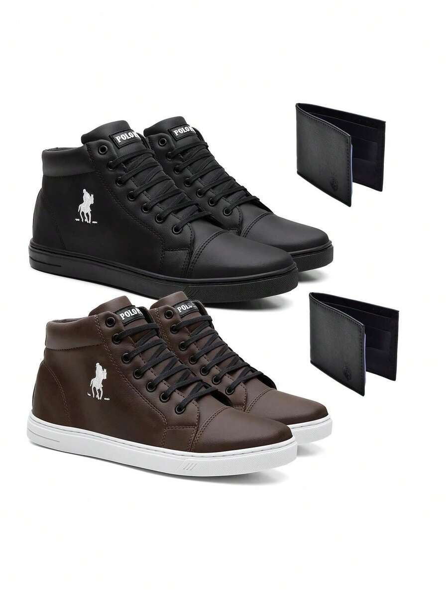 Men Sneakers - 咖啡棕 - 查看 1