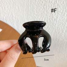 1 件装小发爪夹，用于固定马尾辫，带头饰发夹，适合女士和女孩 - 彩色 - 查看 8