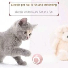 Cat Intelligent Rechargeable Self-Entertainment Rolling Ball Toy - Pink - View 6