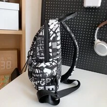 Men's Crossbody Bag, Ins Style, Casual Personalized Chest Bag, Backpack, Student Sports Bag, Fashionable, Cool Graffiti Outdoor Cycling Style Shoulder Bag Fanny Pack Sling Bag Waist Bag Valentines Gift For Men - Black - View 5