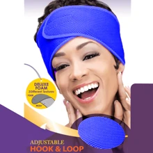 1PC Women's DELUXE FOAM ADJUSTABLE HOOK & LOOP MESH WRAP ----Deluxe Foam Textures - Coffee - View 5