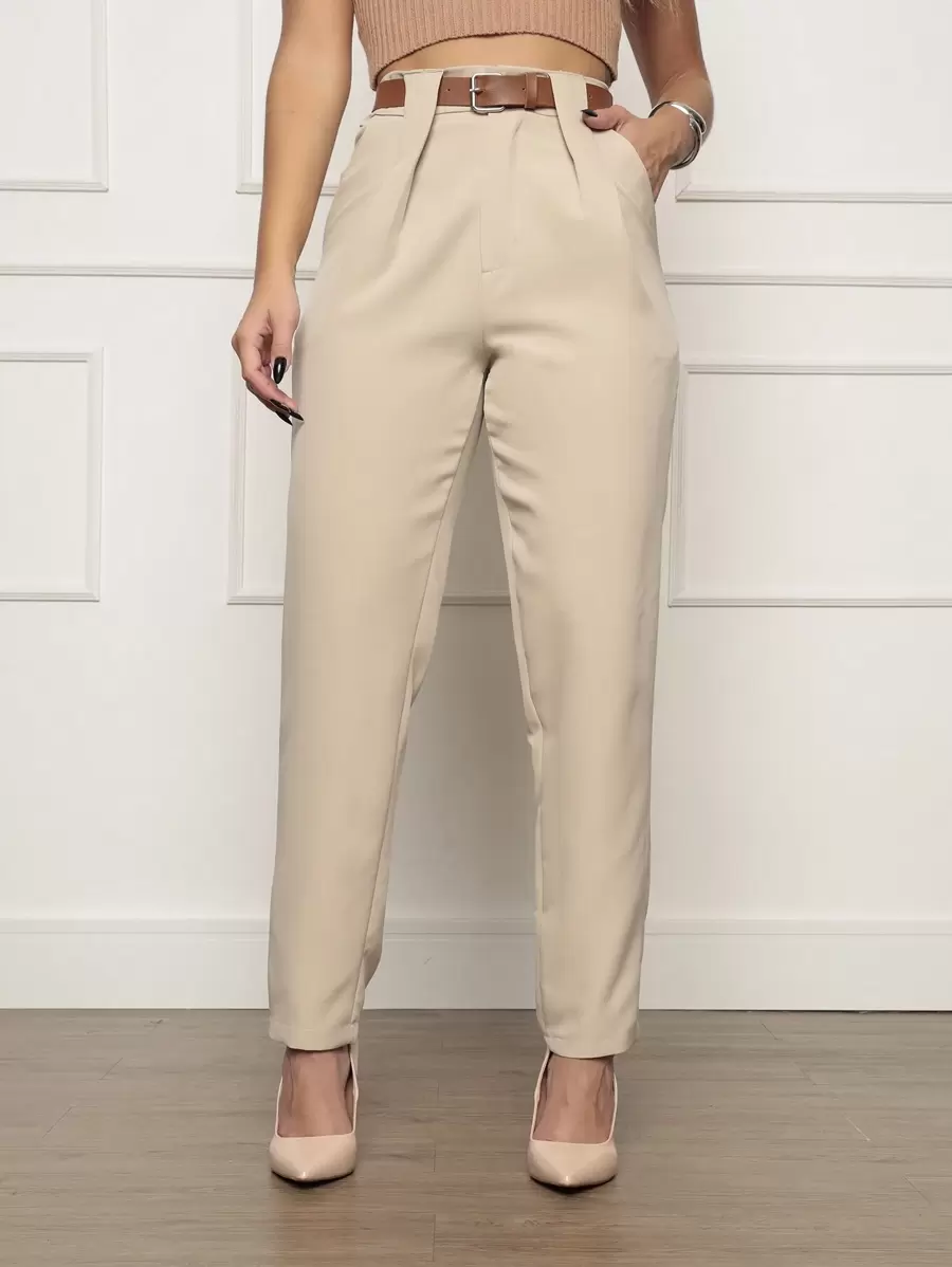 Women Pants - 珊瑚橙 - 查看 1