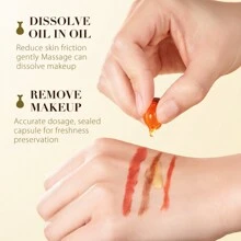 30 件/包 1ml 葡萄柚清洁卸妆胶囊，油性清洁，保湿，平衡皮肤油水比例，男女皆宜，居家旅行使用 - 橙色1ml*30顆 - 查看 4