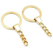 6pcs 30mm Key Ring Keychain Accessories DIY Jewelry Making Supplies