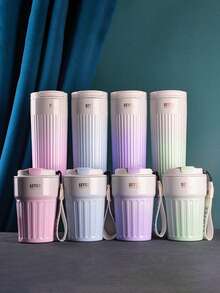 1入便攜時尚304不銹鋼咖啡杯,具有變色設計套,旅行隨行杯,禮品 - 綠色 - 查看 7