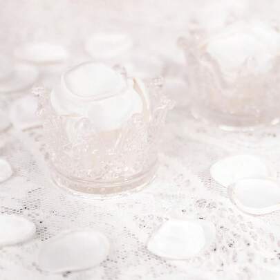 100 片人造白玫瑰花瓣最佳礼物、婚礼装饰、家居装饰、房间装饰