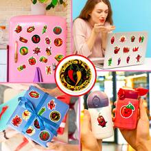 50入組蔬菜貼紙,適用於水瓶,防水辣椒貼紙適用於青少年和成年人,可愛貼紙套裝適用於剪貼簿,日記本,筆記型電腦和手提箱 - 彩色 - 查看 8