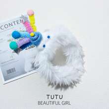 1pc Unisex Creative & Funny Monster Shaped Hair Hoop, Cute Plush Facial Washing Headband With Springy Design - Multicolor - View 9