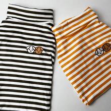 Cute Doggie Embroidery Dog Coat Turtleneck Stretchy Dog Sweater Super Soft Dog Cold Weather Coat For Cats Dogs - Brown - View 3