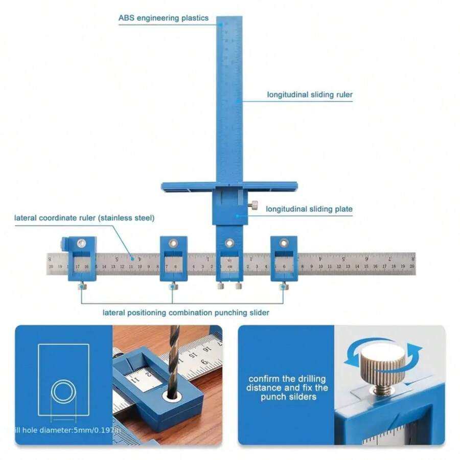 Cabinet Hardware Clamp Tool For Installing Door, Drawer Knobs And Pulls ...