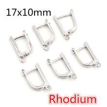 6pcs Earring Clip Hoops Leverback Open Loop Clasp Hooks DIY Earrings Making Findings Jewelry Accessories - 17x10mm - View 15