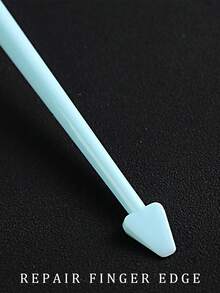 藍色指甲藝術死皮推子,去角質指甲邊緣死皮推子,塑料指甲藝術死皮推子修甲工具 - 彩色 - 查看 4