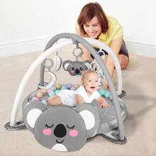 4-In-1 Baby Play Mat Baby Gym,Tummy Time Mat For Floor Activity Gym Ball Pit Including 30 Balls With 5 Infant Learning Sensory Baby Toys For Newborn Toddler To Develop Motor Cognition Boy & Girl Spring Halloween Gifts - Grey - View 8