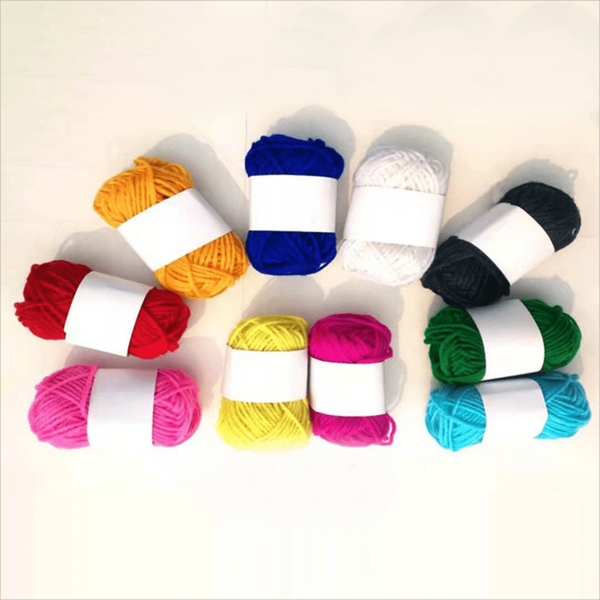 12 Colors Acrylic Yarn Mini Of Soft Yarn For Crocheting And Knitting