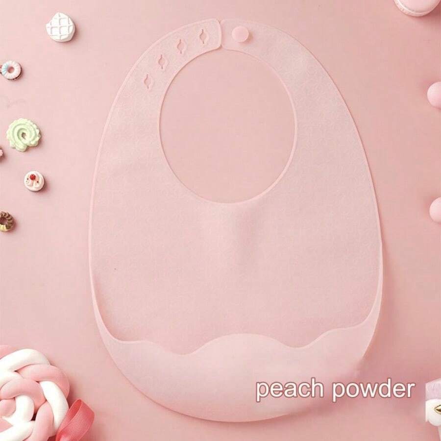 超薄矽膠嬰兒餐具 - 軟質、輕盈、防水,附帶食物防潑筐 - 粉色 - 查看 1