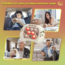 儿童按压欢乐玩具，教育突破快推游戏机，训练打孔鼠标玩具，适合男孩和女孩，万圣节、圣诞节和节日礼物学校、学生、文具、学校用品学校用品 - 彩色 - 查看 8