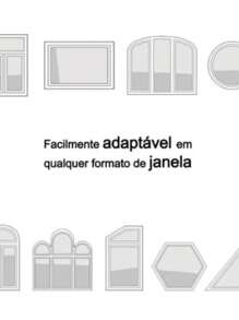 Mosquiteiro Magnético Para Janela Tela Para Mosquito Insetos - Branco - Visão 8