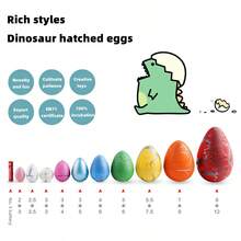 15入組仿真恐龍蛋孵化蛋,浸泡後擴大,變形動物玩具,適用於兒童男女 - 15個仿真恐龍蛋3.5*5.5cm - 查看 5