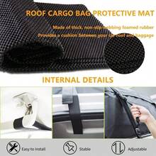 LUCKUP 520L 100% Waterproof Durable Rooftop Cargo Carrier Bag,Fits All Cars With Rack Or No Rails, 4 Heavy Duty Wide Straps And Buckles, 18.5 Cubic Ft, Black - Black - View 3