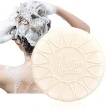 天然米麴洗髮皂,滋潤髮絲,使頭髮柔軟,光滑有光澤,適用於各種髮質 - 白色 - 查看 1