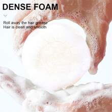 天然米麴洗髮皂,滋潤髮絲,使頭髮柔軟,光滑有光澤,適用於各種髮質 - 白色 - 查看 5