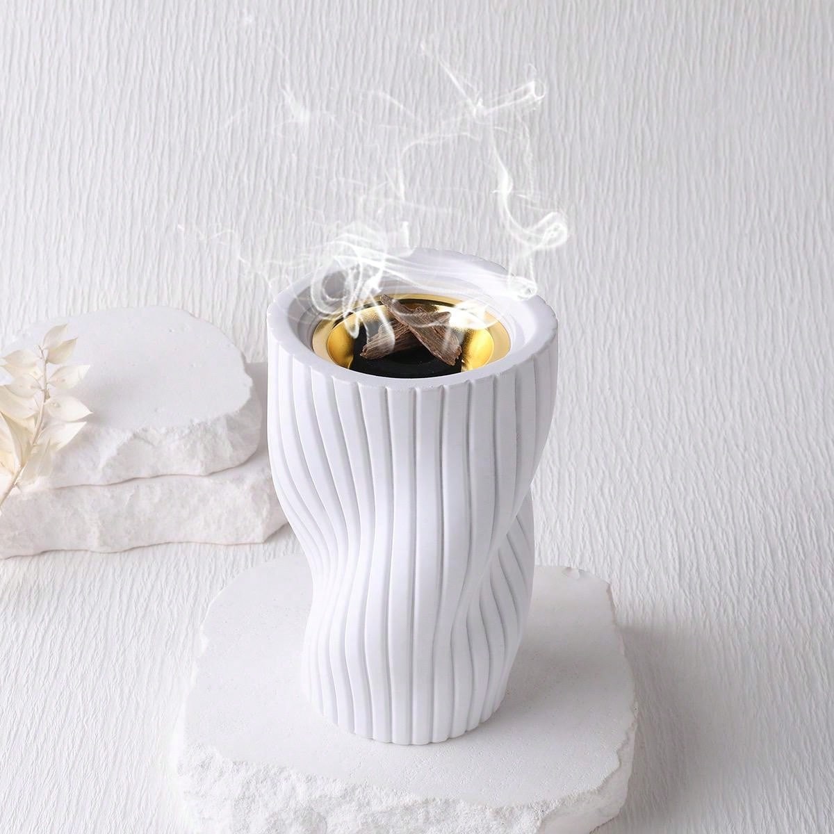 Modern Style Minimalist Vertical Stripes Incense Burner SHEIN UK