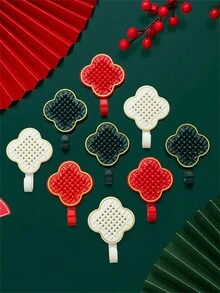 1入白色節慶設計abs材質結掛鉤,新年元素文化掛鉤,家用浴室廚房客廳臥室門後不留痕壁掛強力承重貼面輕奢掛鉤,浴室浴缸淋浴房防水防潮排鉤,j形掛鉤設計,珠寶項鍊掛鉤,毛巾掛鉤,浴袍掛鉤,廚房用具掛鉤,抹布掛鉤,廚房收納掛鉤,臥室背包帽子傘收納架,客廳鑰匙收納掛鉤,適合家中必備物品,學生返校季宿舍浴室,新年假日禮物 - 白色 - 查看 8