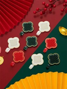 1入白色節慶設計abs材質結掛鉤,新年元素文化掛鉤,家用浴室廚房客廳臥室門後不留痕壁掛強力承重貼面輕奢掛鉤,浴室浴缸淋浴房防水防潮排鉤,j形掛鉤設計,珠寶項鍊掛鉤,毛巾掛鉤,浴袍掛鉤,廚房用具掛鉤,抹布掛鉤,廚房收納掛鉤,臥室背包帽子傘收納架,客廳鑰匙收納掛鉤,適合家中必備物品,學生返校季宿舍浴室,新年假日禮物 - 白色 - 查看 7