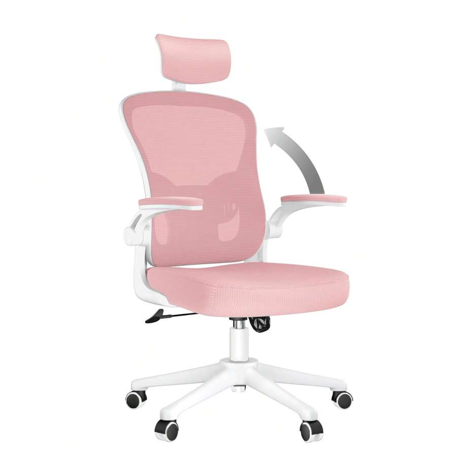 Ergonomic Office Chair, Desk Chair With Adjustable Headrest, Armrests, And Lumbar Support