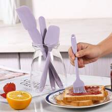 5件/6件-紫色矽膠廚房用具,適合家庭使用 - 紫色 - 查看 4