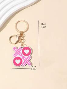 情人節新品可愛鑰匙扣,diy手工製作,一個心形xoxo字母木製鑰匙扣,木製鑰匙吊飾,創意情人節紀念禮物,女友創意禮物,節日禮物,手機/汽車用鑰匙圈配件。 - 彩色 - 查看 2