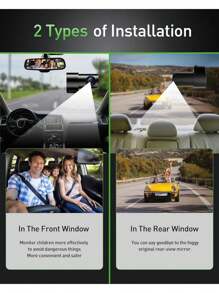 GMAIPOP 行車記錄器4k Wifi攝像頭,配有32g Sd卡,前後車用wifi行車記錄器,車載黑匣子